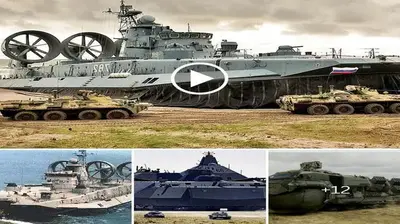 15 of the world’s largest and strangest military vehicles are seen in a video