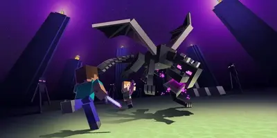 Minecraft Fan Brings Ender Dragon To The Overworld In Survival