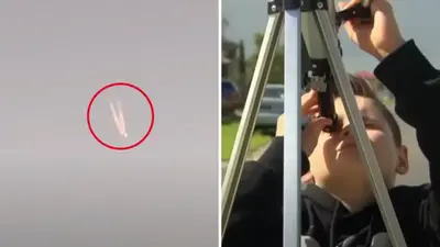 Melbourne family of stargazers witness mysterious object through telescope