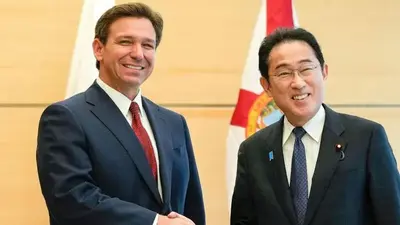 Florida gov in Japan ahead of expected US presidential bid