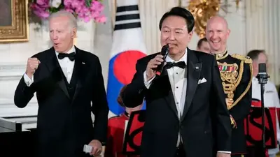 State dinner surprise: South Korean president sings 'American Pie'