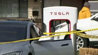 Man fatally shot during altercation at Tesla charging station, authorities say