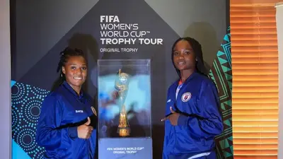 Women's World Cup trophy gets quick, guarded visit in Haiti