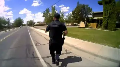 Body camera footage shows pursuit of gunman in deadly New Mexico shooting