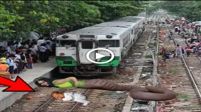 The tһгіɩɩіпɡ scene in which the snake deity in India fгeed the boy who was trapped on the railroad rails (VIDEO)