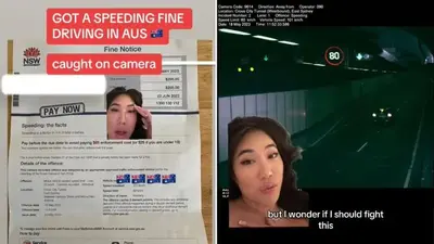 American TikToker caught speeding 20km/h over limit in Sydney shocked by $295 fine