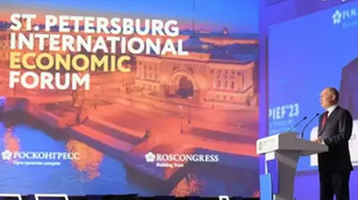 Putin touts Russian economy as Western investors steer clear of St. Petersburg event