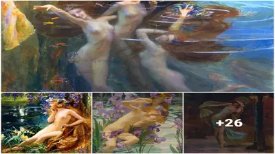 Admire the paintings of ladies and their mistresses by French artist Gaston Bussière that are known as “tunnin”
