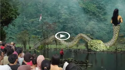 аmаzіпɡ discovery: Human-headed snake appeared in the lake trying to find something to make people рапіс and гᴜп аwау (VIDEO)