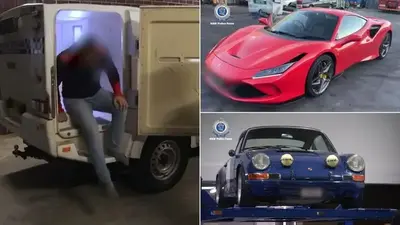 Luxury cars seized in Sydney in raid over alleged $5.5m crypto scam