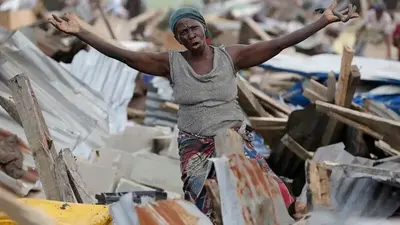 They fled the war in Nigeria's northeast. Then bulldozers levelled their homes at a camp in Abuja