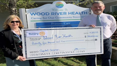 Chariho Rotary $25K pledge to Wood River Health’s expansion