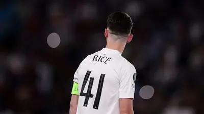 Declan Rice potential shirt numbers at Arsenal