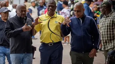 Outrage erupts in South Africa over video of deputy president's security officers stomping on man