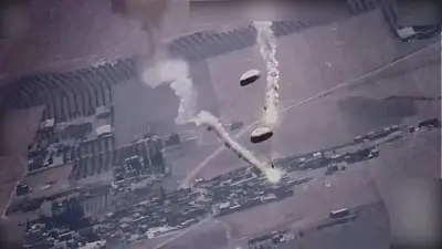 Dramatic video released of Russian fighter jets 'harassing' US drones over Syria