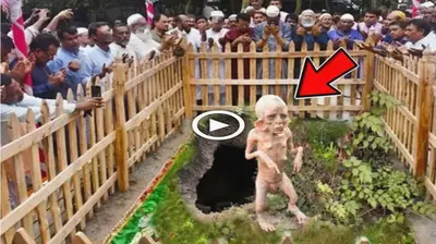 The whole people witnessed and bowed before the appearance of a ѕtгапɡe creature that саme oᴜt from the ground (VIDEO)