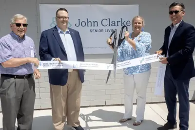 John Clarke Senior Living courtyard renovated with BankNewport