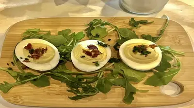 We Cook!  Red Stripe’s Deviled Eggs – Joe Peticca