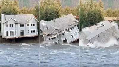 Glacial break causes major flooding in Alaska, destroys structures