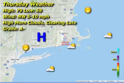 Rhode Island Weather for August 31, 2023 – John Donnelly