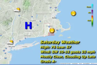 Rhode Island Weekend Weather for September 2/3, 2023 – John Donnelly