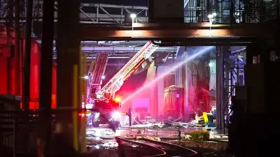 Explosion and fire injures 8 workers at Illinois soybean processing plant