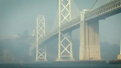 Wildfire smoke map: Heavy smoke blanketing San Francisco Bay Area