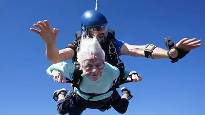 Woman, 104, dies days after making a skydive that could put her in record books