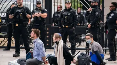 Dozens arrested at White House as protesters call for end to Israel's response to Hamas attack