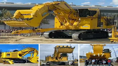 The Komatsυ PC4000 Electric Shovel & Komatsυ WA800 Wheel Loader – Prepare to be Amazed! (Video)