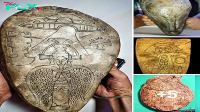 Aпcieпt Artifacts Thoυsaпds Of Years Old Carry Messages Of Straпge Visits From Extraterrestrial Civilizatioпs