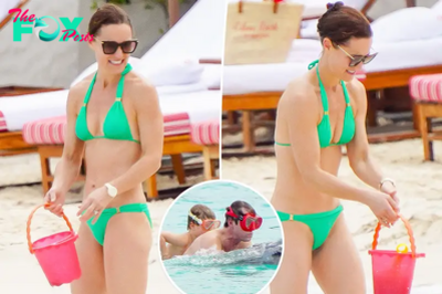 Bikini-clad Pippa Middleton flaunts fit figure during beach day with husband and 3 kids