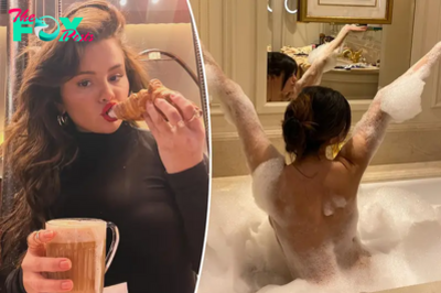 Selena Gomez bares all in sudsy bubble bath during Paris vacation