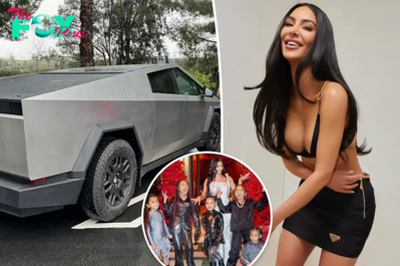 Kim Kardashian flaunts $96K Tesla Cybertruck: ‘Cool carpool mom’