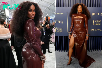 Ciara stuns in latex gown at 2024 SAG Awards red carpet: ‘Let’s cinch the waist’