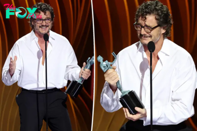 ‘Drunk’ Pedro Pascal gives emotional speech after win at SAG Awards 2024: ‘I’m going to have a panic attack’