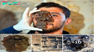 Roman soldier’s cavalry FACE MASK dating back 1,800 years is uncovered in Turkey, confirming the existence of the Roman Empire in the region