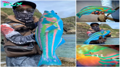 SHB.  This flashy painted fish looks like it belongs to ‘Avatar’, surprising everyone !