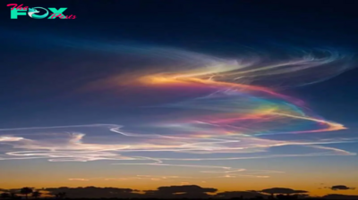 The Rare and the Beautiful! “fire rainbows” also known as iridescent clouds appeared unexpectedly in the US sky