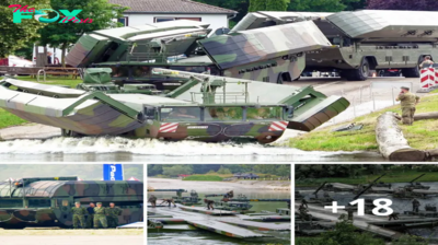 Lamz.Unveiling the Astonishing Transformation: Witness the M3 Amphibious Vehicle’s Seamless Shift from Land to Water!