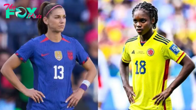 Alex Morgan goes up against Linda Caicedo in a battle of two generations