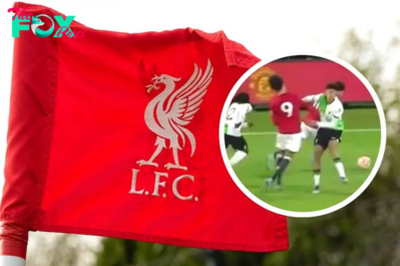 Liverpool youngster serving long ban for ‘punching and elbowing’ Man United player