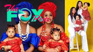 kp6.”Nollywood twin actresses Chidinma and Chidiebere Aneke share beautiful pictures with their twin children, Reign and Rema, creating a heartwarming picture of family happiness.”