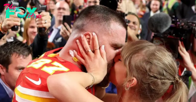 Taylor Swift Runs to Travis Kelce and Kisses Him Backstage After Eras Tour in Singapore
