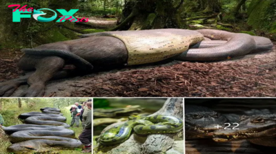 Bizarre Feast: Giant Python Devours Unusual Prey in Astonishing Hunting Moment