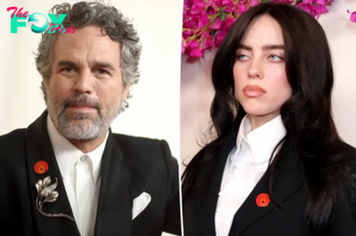 Billie Eilish, Mark Ruffalo and more wear red pins to the 2024 Oscars to call for ceasefire in Israel-Hamas war