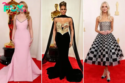 Oscars 2024 red carpet live updates: See all the celebrity outfits
