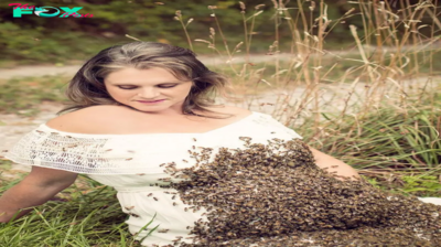 ntt.Fascinating Moments: A Captivating Maternity Photoshoot Featuring 20,000 Bees Celebrating a Memorable First Pregnancy