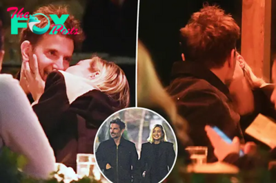 Gigi Hadid plants a kiss on Bradley Cooper during PDA-packed date night in NYC