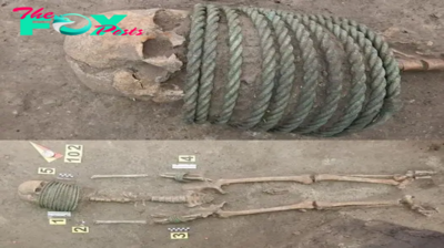 Archaeological Discovery: 1,000-Year-Old Cemetery Reveals Bodies Wearing Elaborate Neck Rings and Buckets on Their Feet in Ukraine – NEWS